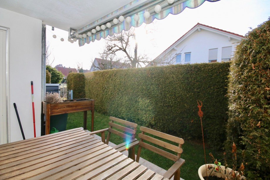 Terrasse und Garten Wohnung V�hringen