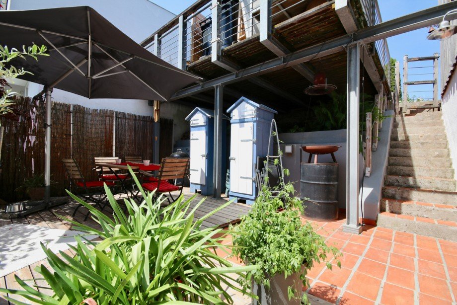 Terrasse Doppelhaush�lfte Erbach