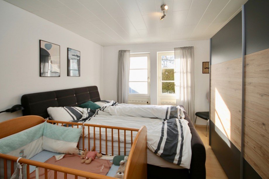 Schlafzimmer mit Terrassenzugang Wohnung V�hringen