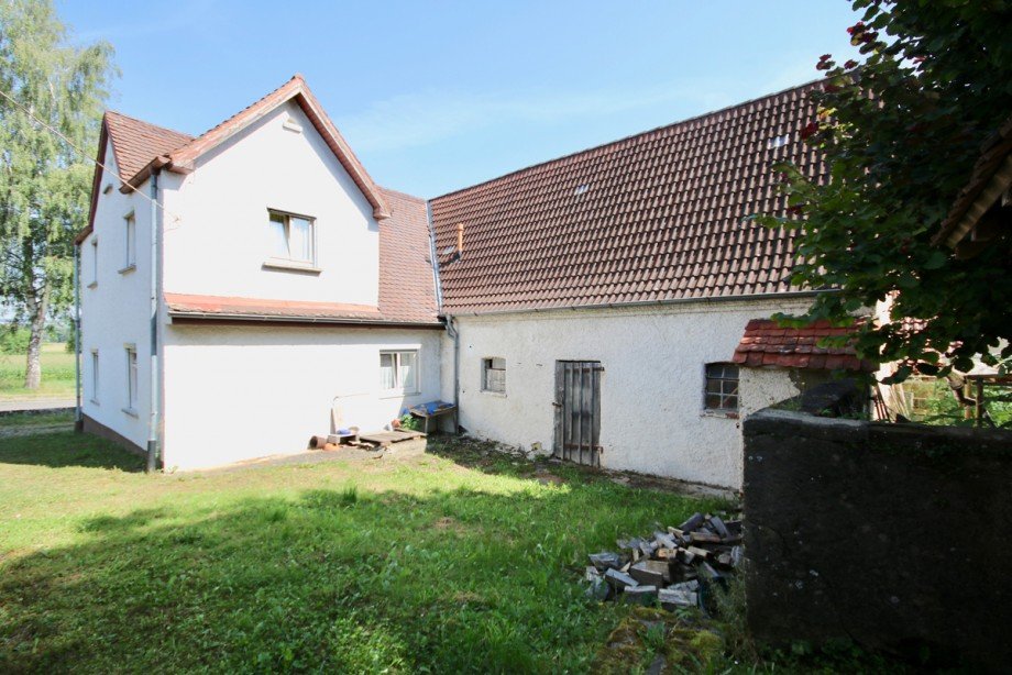 Au�enansicht Haus mit Stall Bauernhaus Ulm