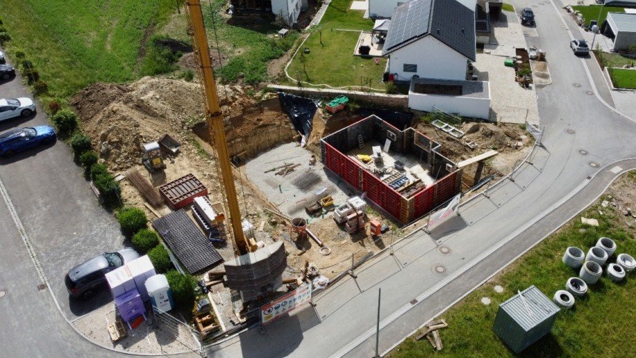 Haus bereits im Bau Doppelhaush�lfte Erbach