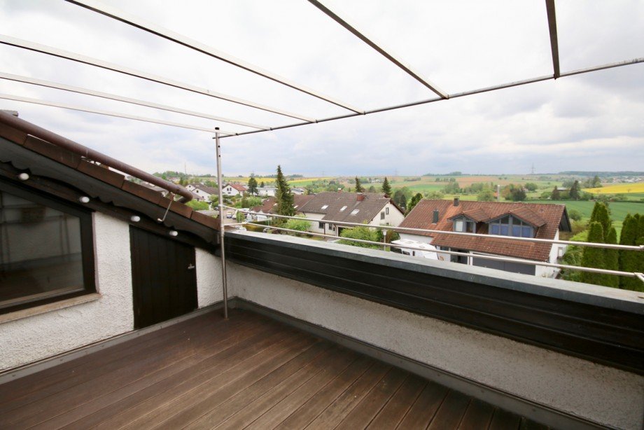 Dachterrasse mit Aussicht Wohnung Erbach