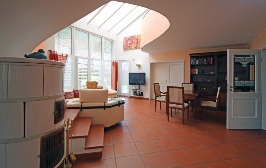 Wohnbereich mit Kaminofen Einfamilienhaus Erbach