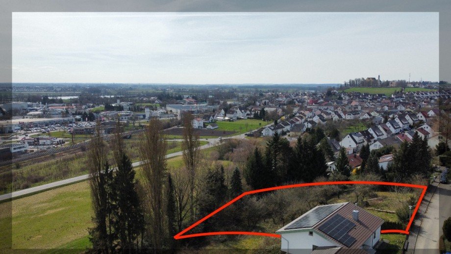 Grundst�ck von oben Wohngrundst�ck Erbach