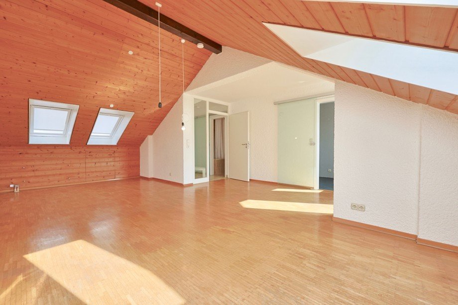 Wohn-/Schlafbereich Dachgeschosswohnung Ulm