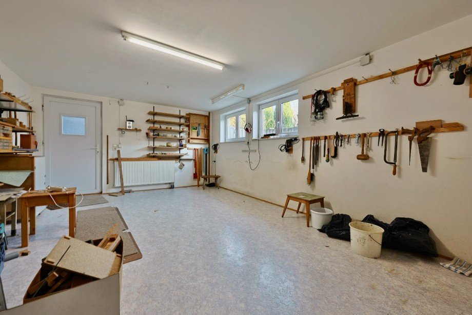 Hobbyraum im UG mit Ausgang in Garten Einfamilienhaus Erbach